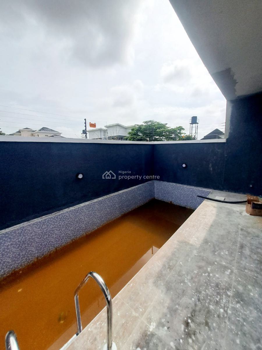 Newly Built 5 Bedroom Semi-detached with Bq, Pool, Cinema Room and Gym, Abraham Adesanya, Ajah, Lagos, Semi-detached Duplex for Sale
