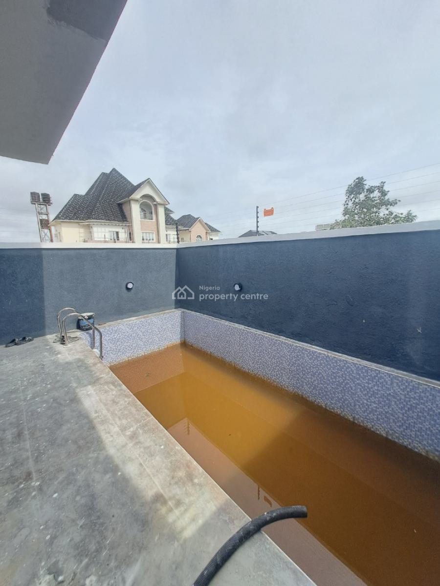 Newly Built 5 Bedroom Semi-detached with Bq, Pool, Cinema Room and Gym, Abraham Adesanya, Ajah, Lagos, Semi-detached Duplex for Sale