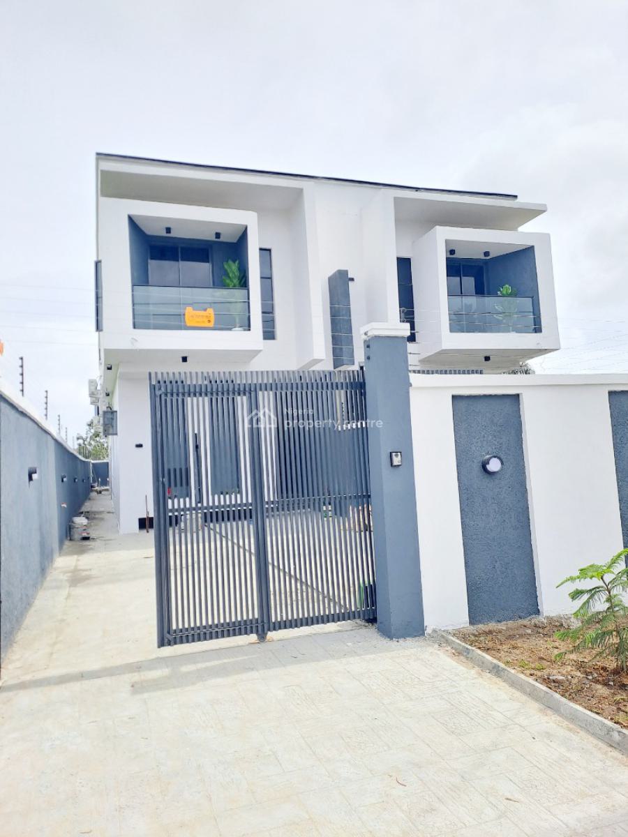 Newly Built 5 Bedroom Semi-detached with Bq, Pool, Cinema Room and Gym, Abraham Adesanya, Ajah, Lagos, Semi-detached Duplex for Sale