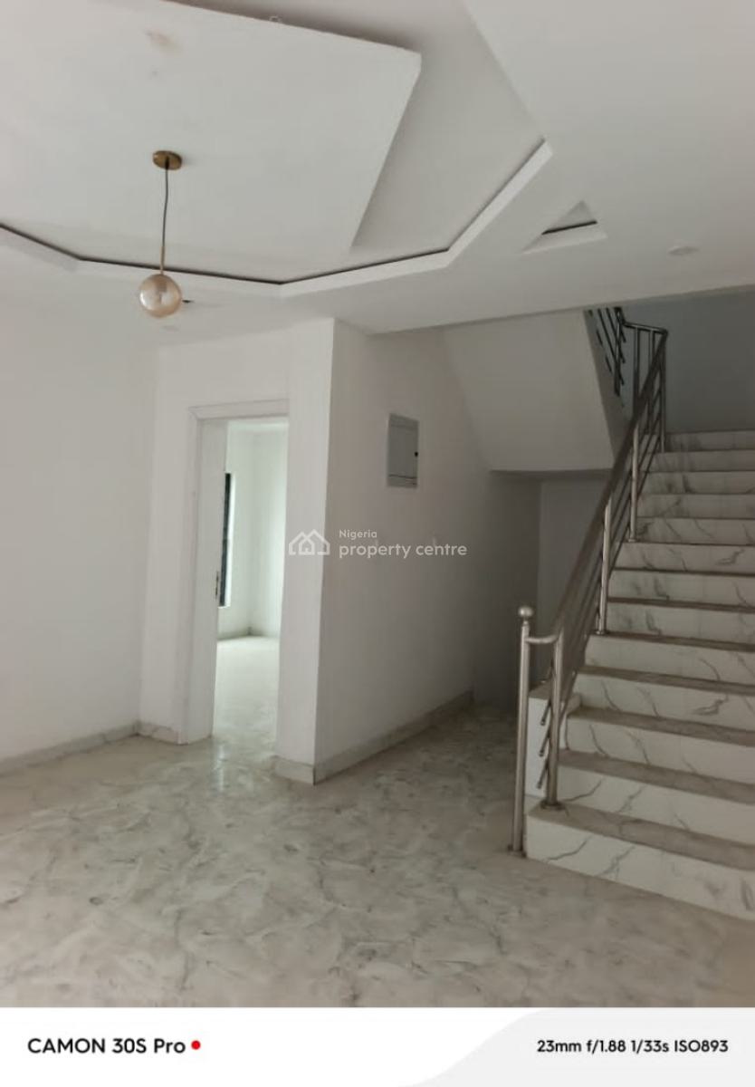 Brand New 4 Bedroom Terrace with Bq Secured Estate, Chevron, Lekki Phase 1, Lekki, Lagos, Terraced Duplex for Rent