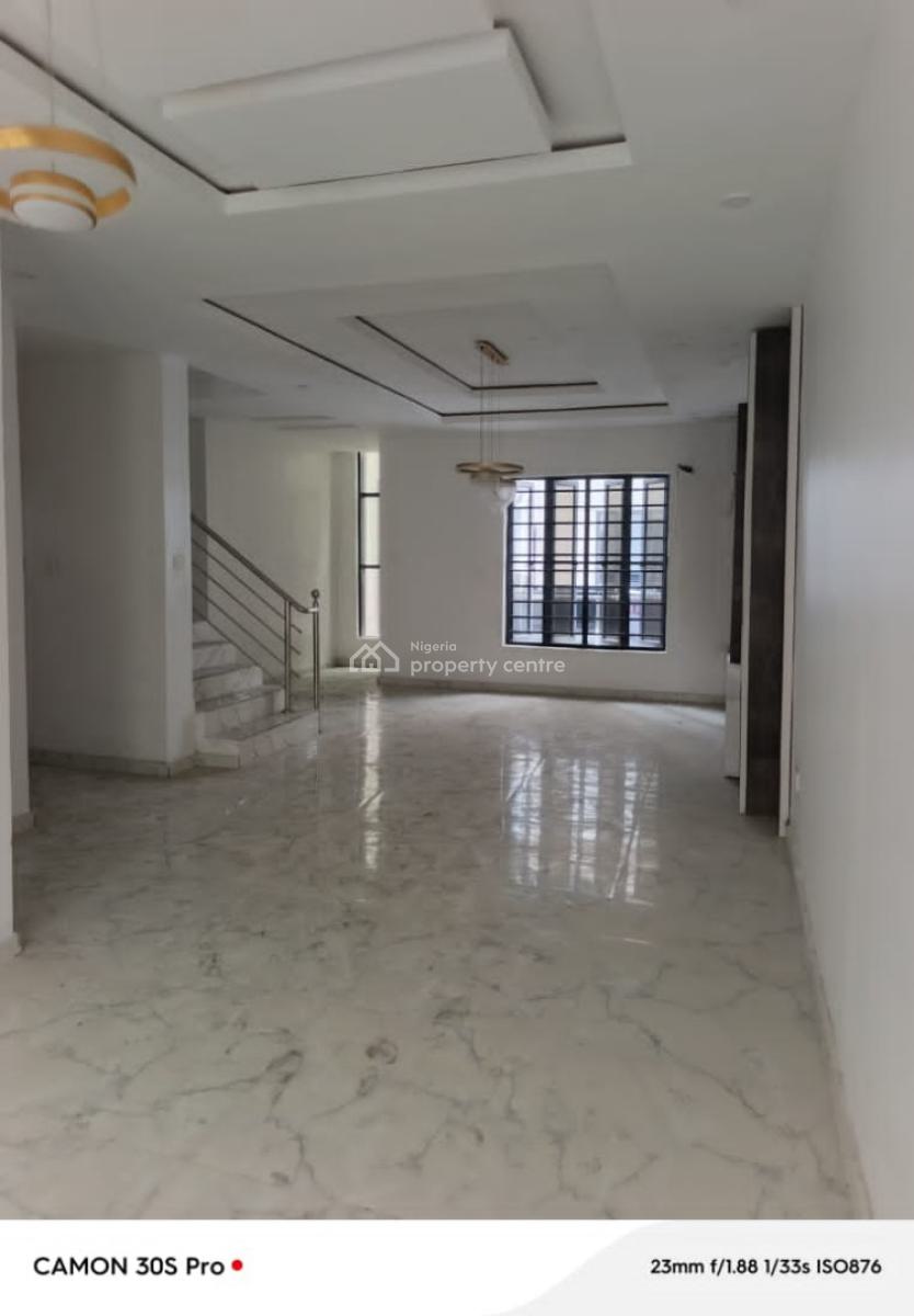 Brand New 4 Bedroom Terrace with Bq Secured Estate, Chevron, Lekki Phase 1, Lekki, Lagos, Terraced Duplex for Rent