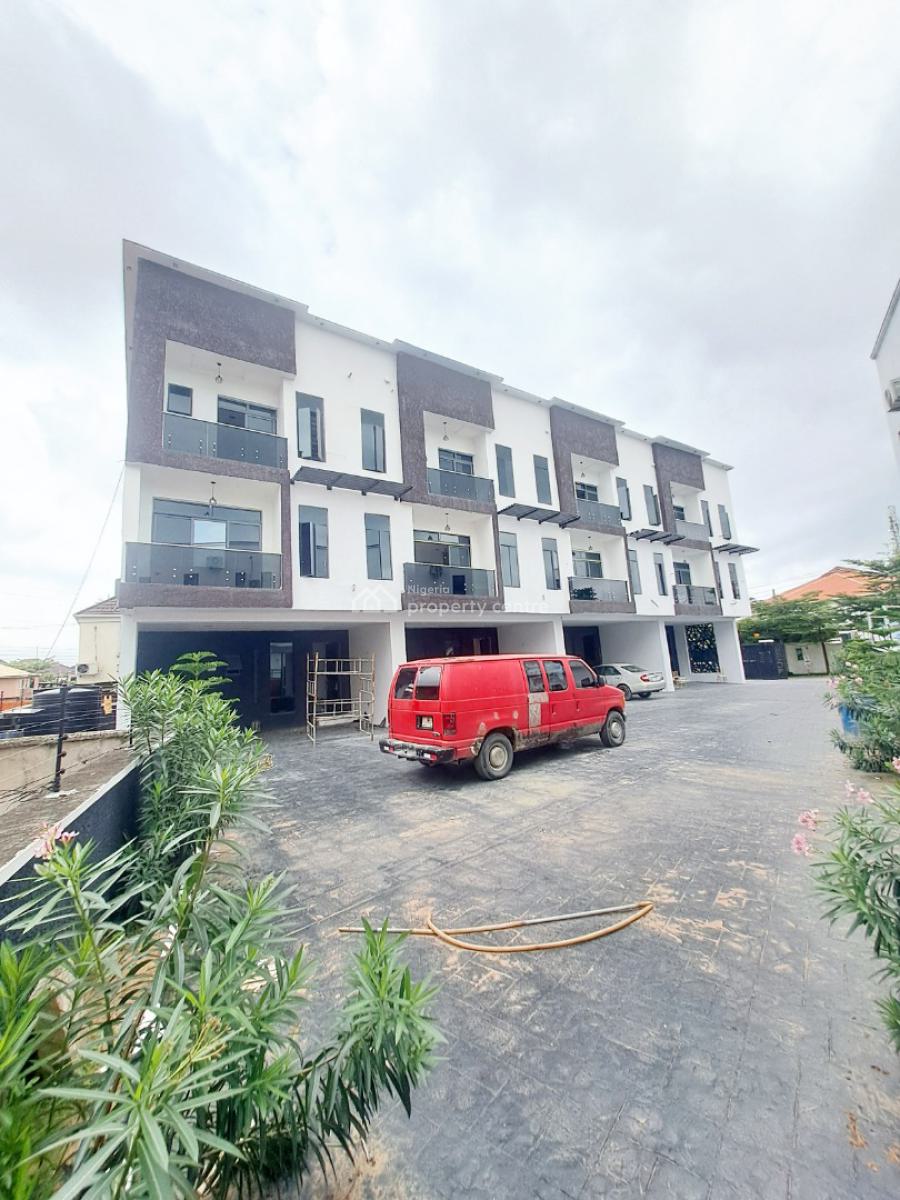 Newly Built 4 Units of 4 Bedroom Terrace with Bq in a Gated Estate, Thomas Estate, Ajah, Lagos, Terraced Duplex for Rent