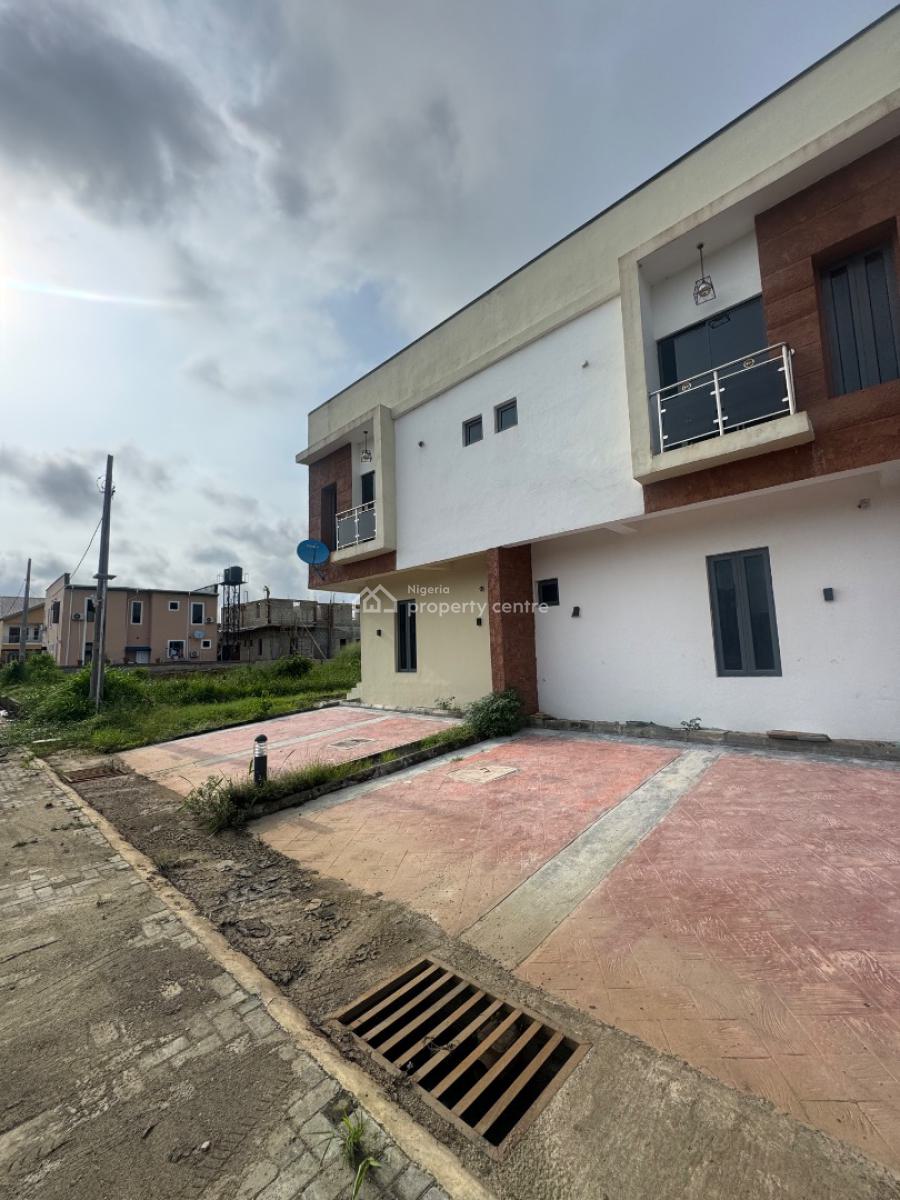 Newly Build Lovely 4 Bedroom Duplex with Bq Semi Detached This Lovely, Shop Right Sangotedo Ajar, Lekki, Lagos, Terraced Duplex for Sale