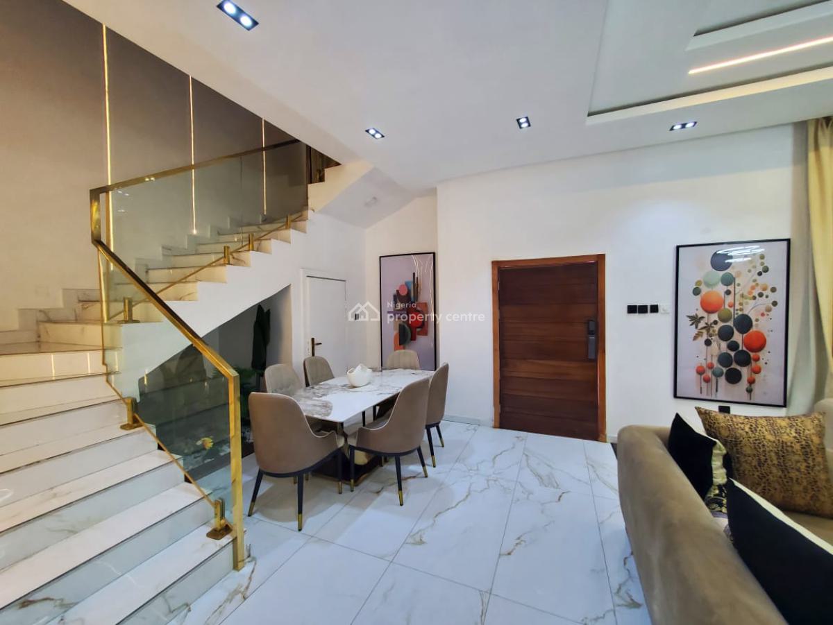 Luxury Furnished 4bedroom Terrace Duplex with Modern Amenities, Off Gbangbaba, Ikate Elegushi, Lekki, Lagos, House for Rent