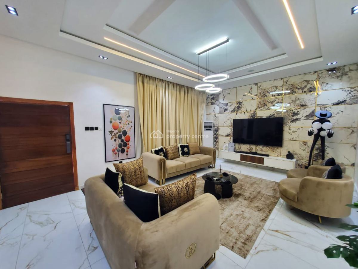 Luxury Furnished 4bedroom Terrace Duplex with Modern Amenities, Off Gbangbaba, Ikate Elegushi, Lekki, Lagos, House for Rent