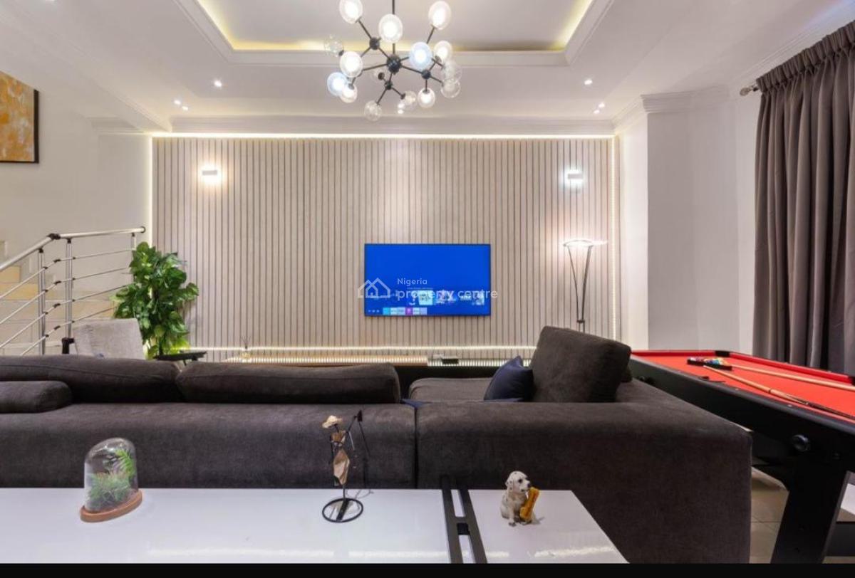 Luxury Furnished 4 Bedroom Duplex with Bq, Chevron, Lekki Phase 2, Lekki, Lagos, Semi-detached Duplex for Rent