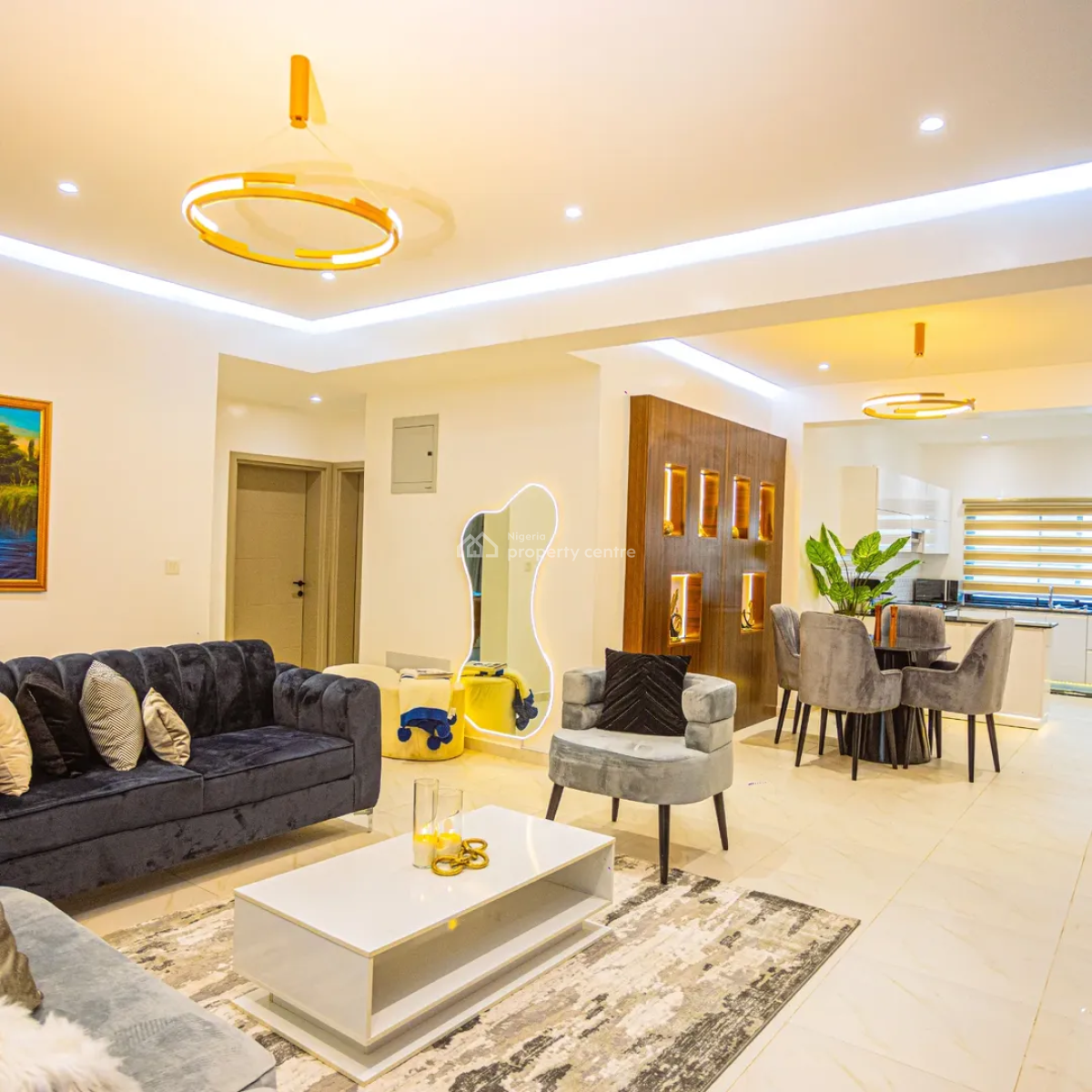 1219 Luxury 3 Bedroom Apartment, Adeniyi Jones, Ikeja, Lagos, Flat / Apartment Short Let