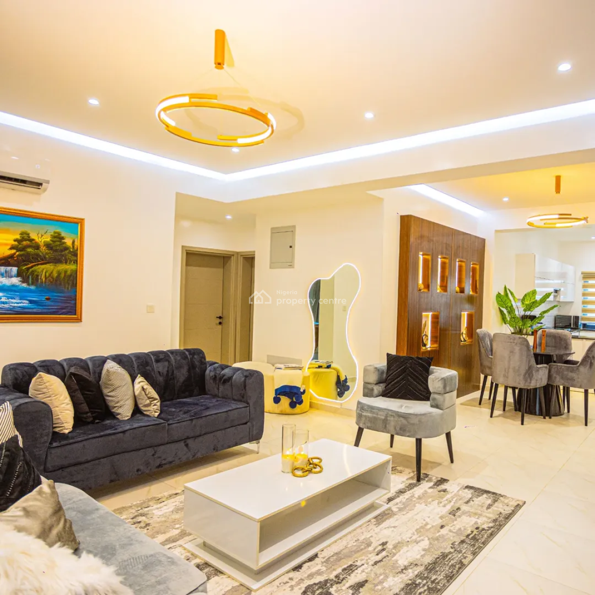 1219 Luxury 3 Bedroom Apartment, Adeniyi Jones, Ikeja, Lagos, Flat / Apartment Short Let