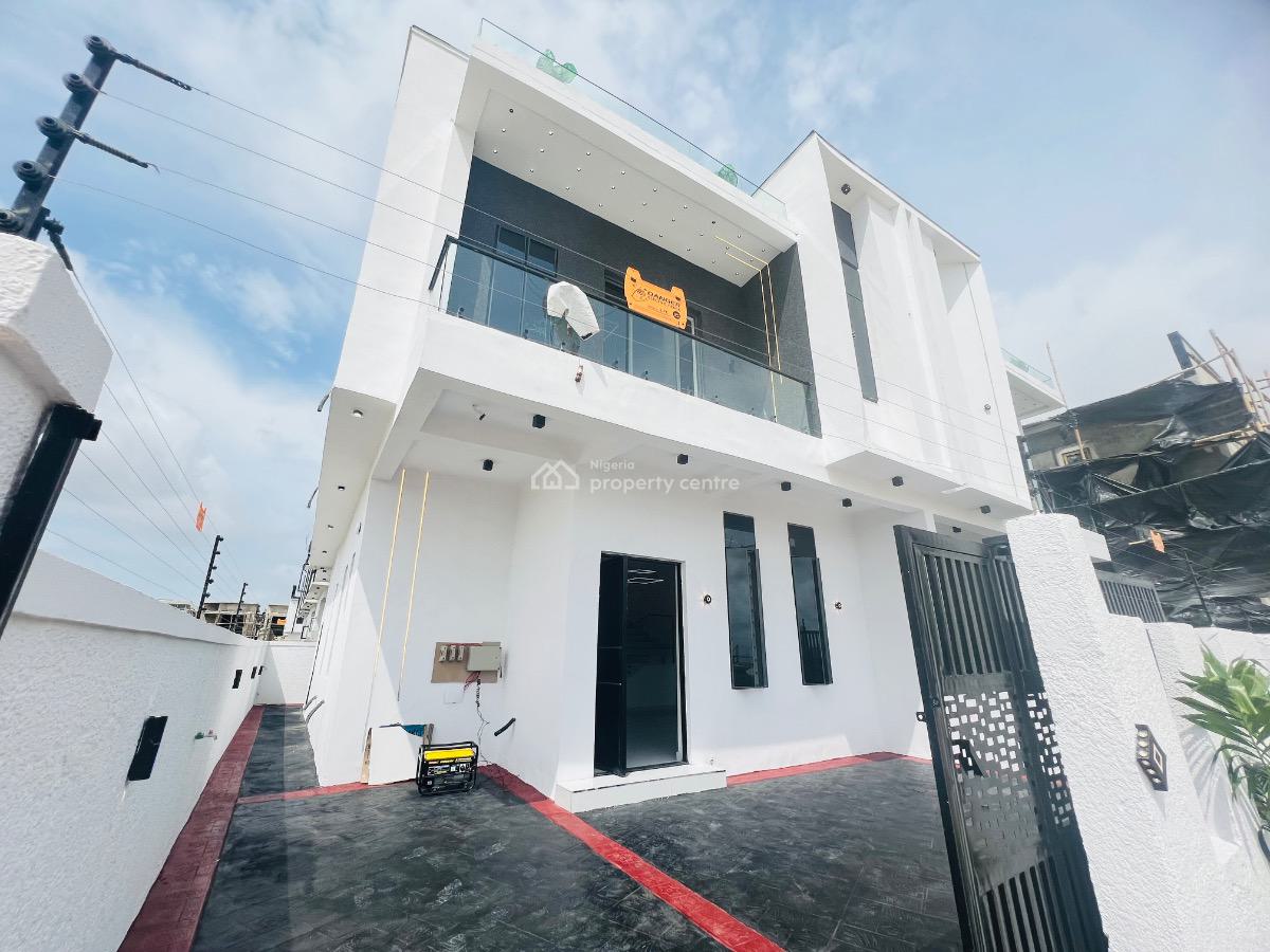 4 Bedroom Semi Detached Duplex with Bq, Lekki Palm City, Lekki, Lagos, House for Sale