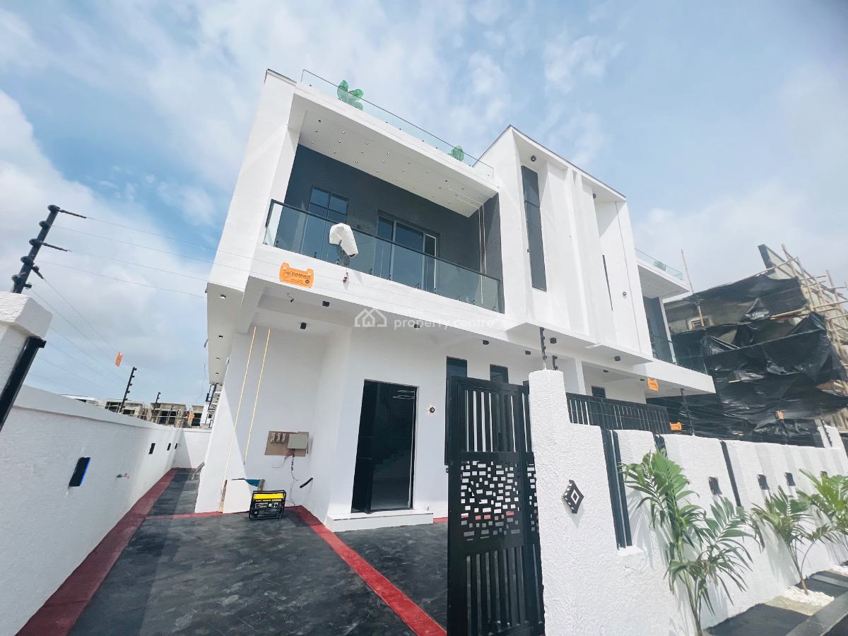 4 Bedroom Semi Detached Duplex with Bq, Lekki Palm City, Lekki, Lagos, House for Sale