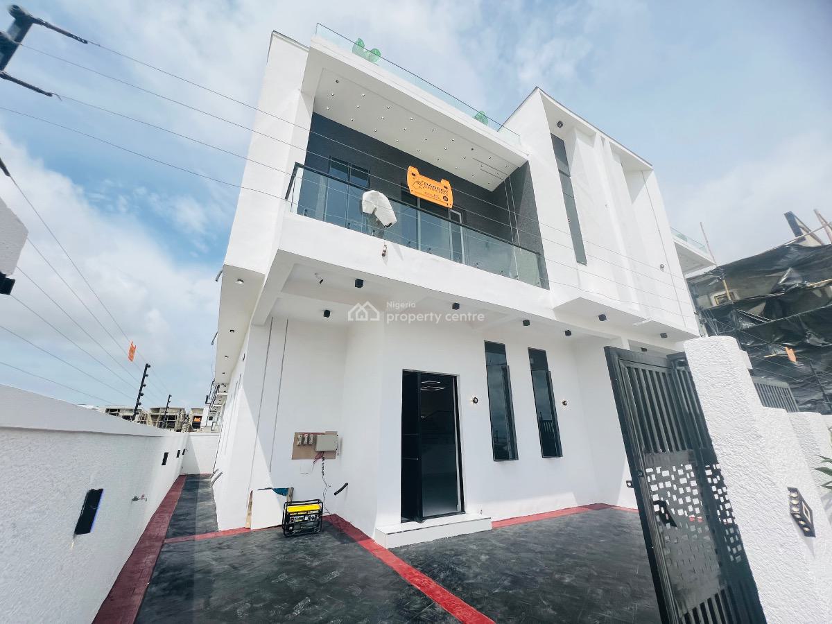 4 Bedroom Semi Detached Duplex with Bq, Lekki Palm City, Lekki, Lagos, House for Sale