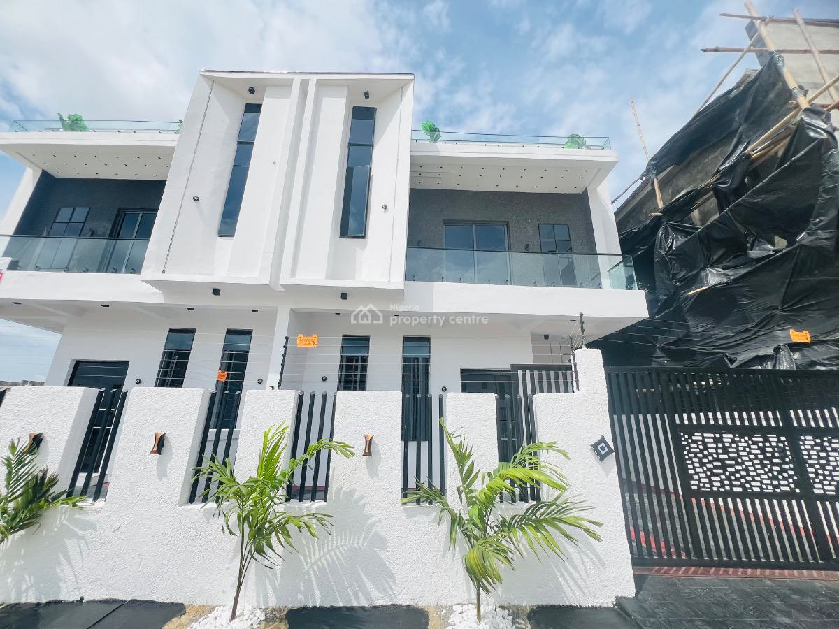 4 Bedroom Semi Detached Duplex with Bq, Lekki Palm City, Lekki, Lagos, House for Sale
