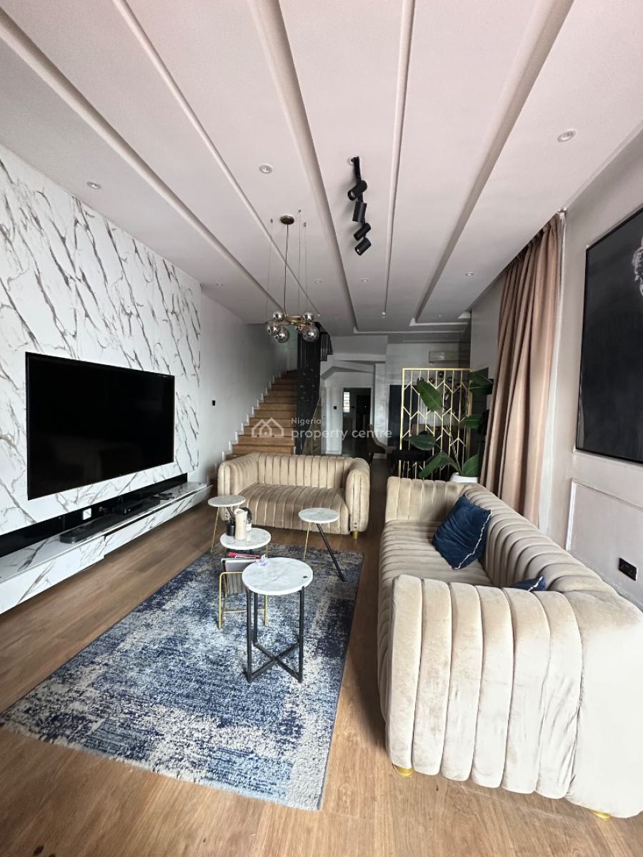 4 Bedroom Semi Detached Duplex with Bq, Osapa, Lekki, Lagos, Semi-detached Duplex for Rent