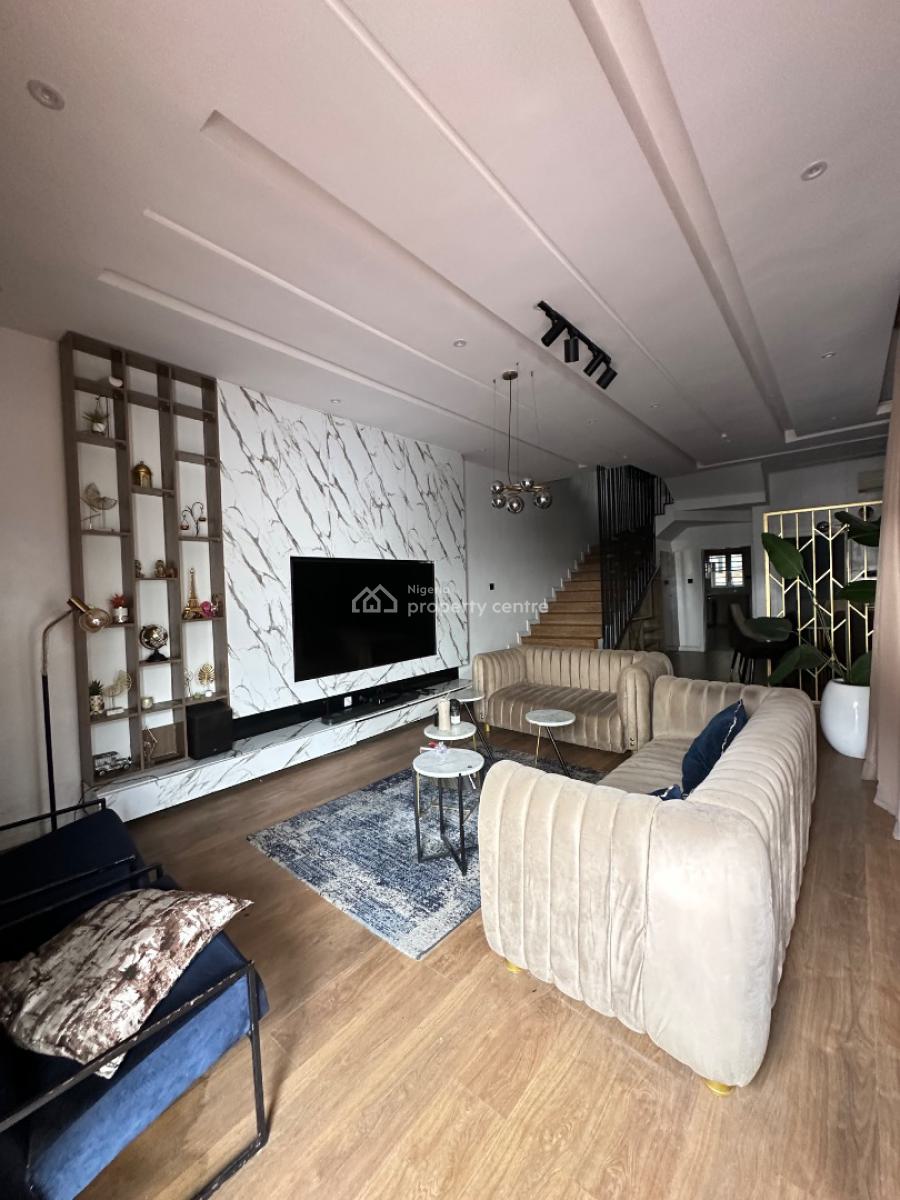 4 Bedroom Semi Detached Duplex with Bq, Osapa, Lekki, Lagos, Semi-detached Duplex for Rent