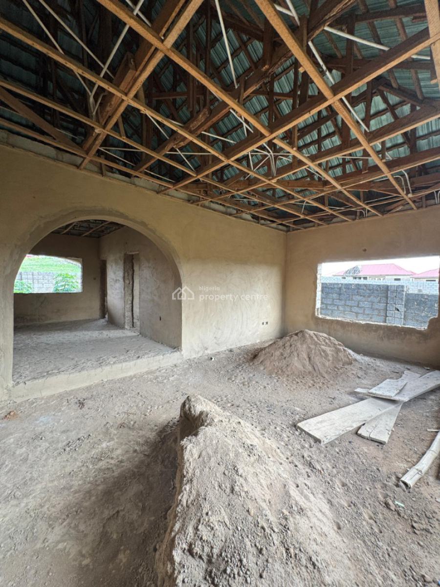 4bedrooms Detached Bungalow Carcass in a Secured Estate., Lugbe District, Abuja, Detached Bungalow for Sale