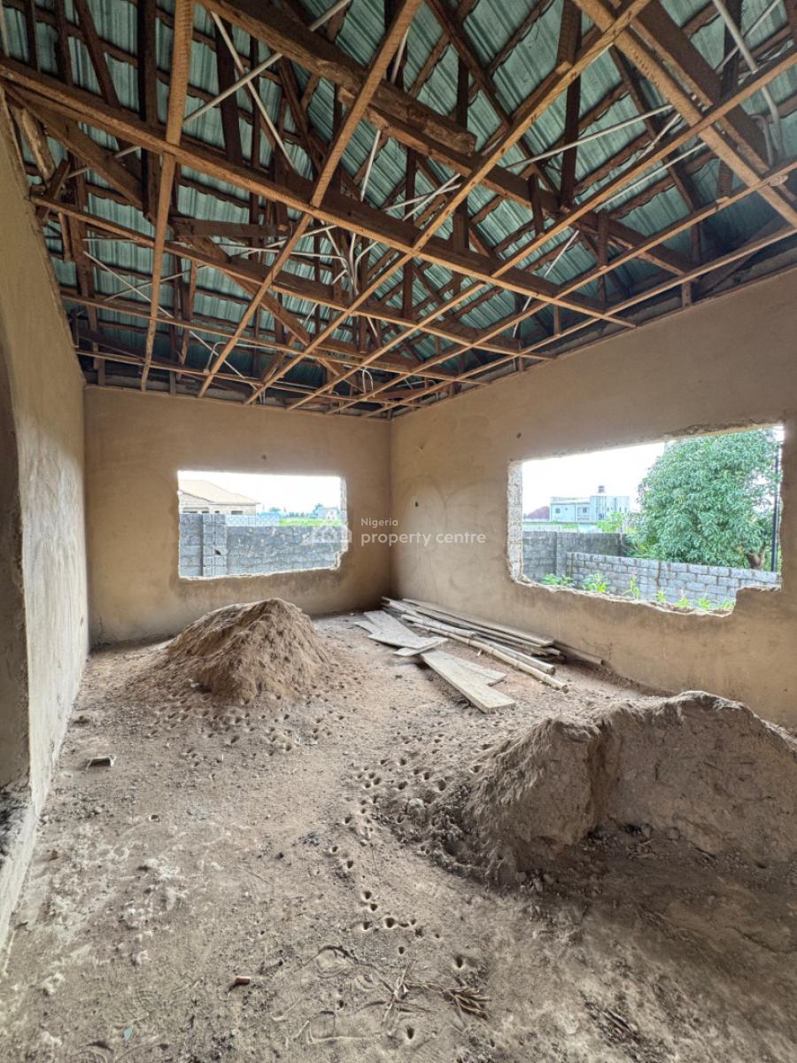 4bedrooms Detached Bungalow Carcass in a Secured Estate., Lugbe District, Abuja, Detached Bungalow for Sale