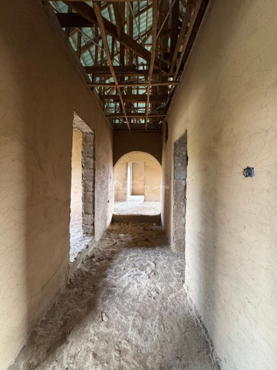 4bedrooms Detached Bungalow Carcass in a Secured Estate., Lugbe District, Abuja, Detached Bungalow for Sale