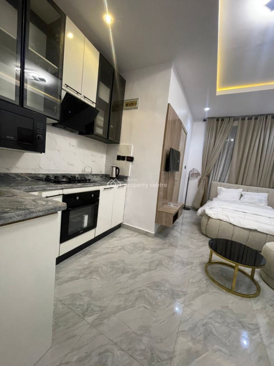 Spacious Studio Apartment with Elevator, Open Roof Bar and Lounge, G.r.a., Ikota, Lekki, Lagos, Flat / Apartment Short Let