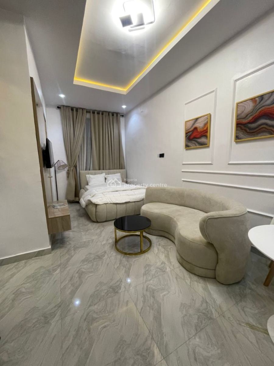 Spacious Studio Apartment with Elevator, Open Roof Bar and Lounge, G.r.a., Ikota, Lekki, Lagos, Flat / Apartment Short Let