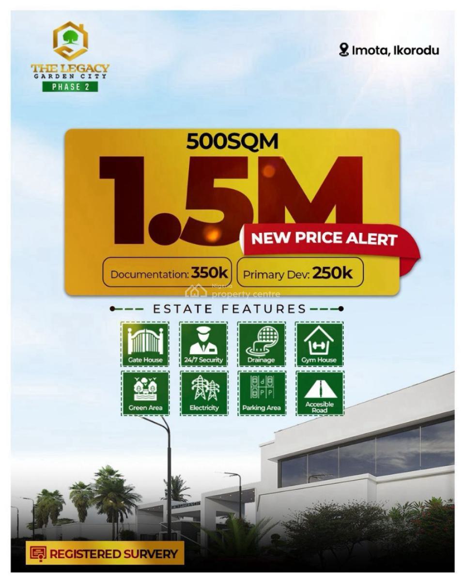 Legacy Garden Phrase 2,buy 7plot for Promo, Between Ikorodu Imota and Ogun State, Sagamu, Ogun, Residential Land for Sale