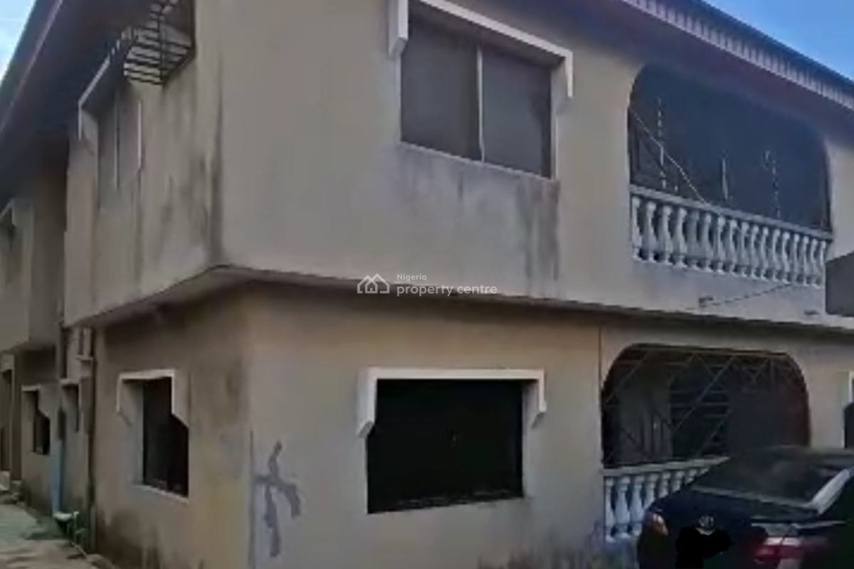 Block of 4flats of Standard 3bedrooms + 3shops on Full Plot of Land, Off Alhaja Agbeke St. Off  Ago Palace Way, Okota, Isolo, Lagos, Block of Flats for Sale