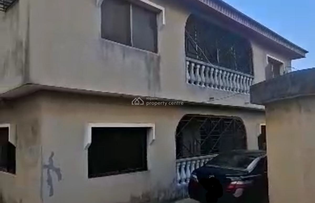 Block of 4flats of Standard 3bedrooms + 3shops on Full Plot of Land, Off Alhaja Agbeke St. Off  Ago Palace Way, Okota, Isolo, Lagos, Block of Flats for Sale