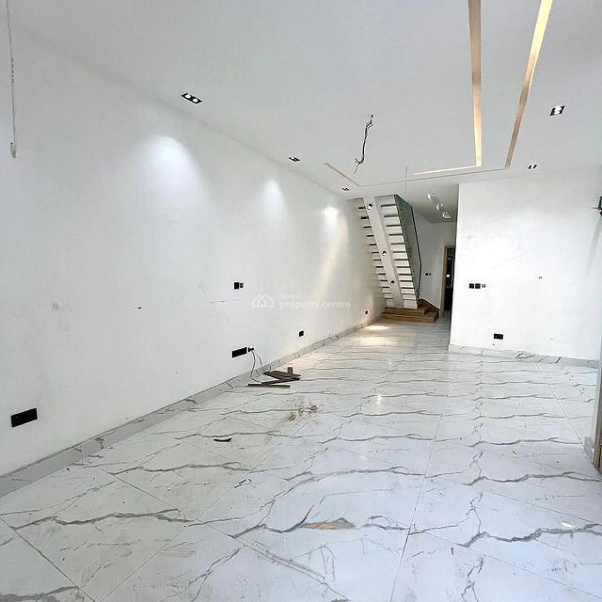 Contemporary 4 Bedroom Semi Detached Duplex, Chevron, Lekki, Lagos, Semi-detached Duplex for Rent