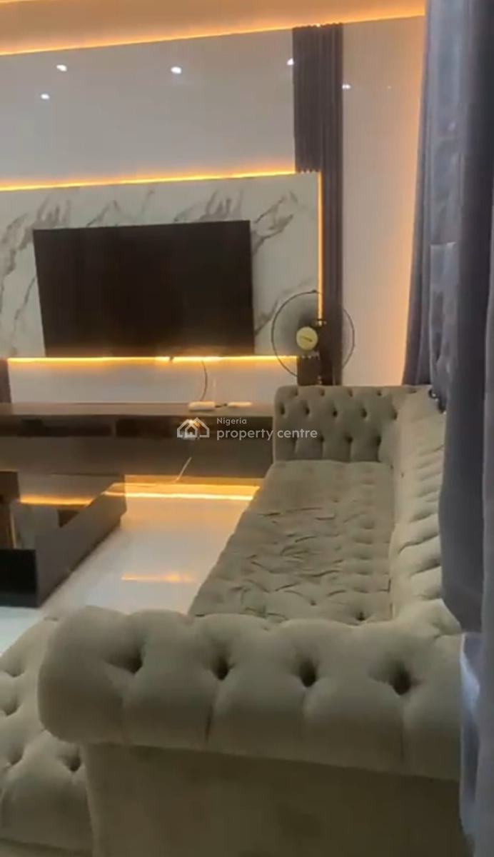 Furnished Downstairs Bedroom Inside a Furnished Shared Apartment, Ikota Villa Estate, Ikota, Lekki, Lagos, Self Contain (single Rooms) for Rent