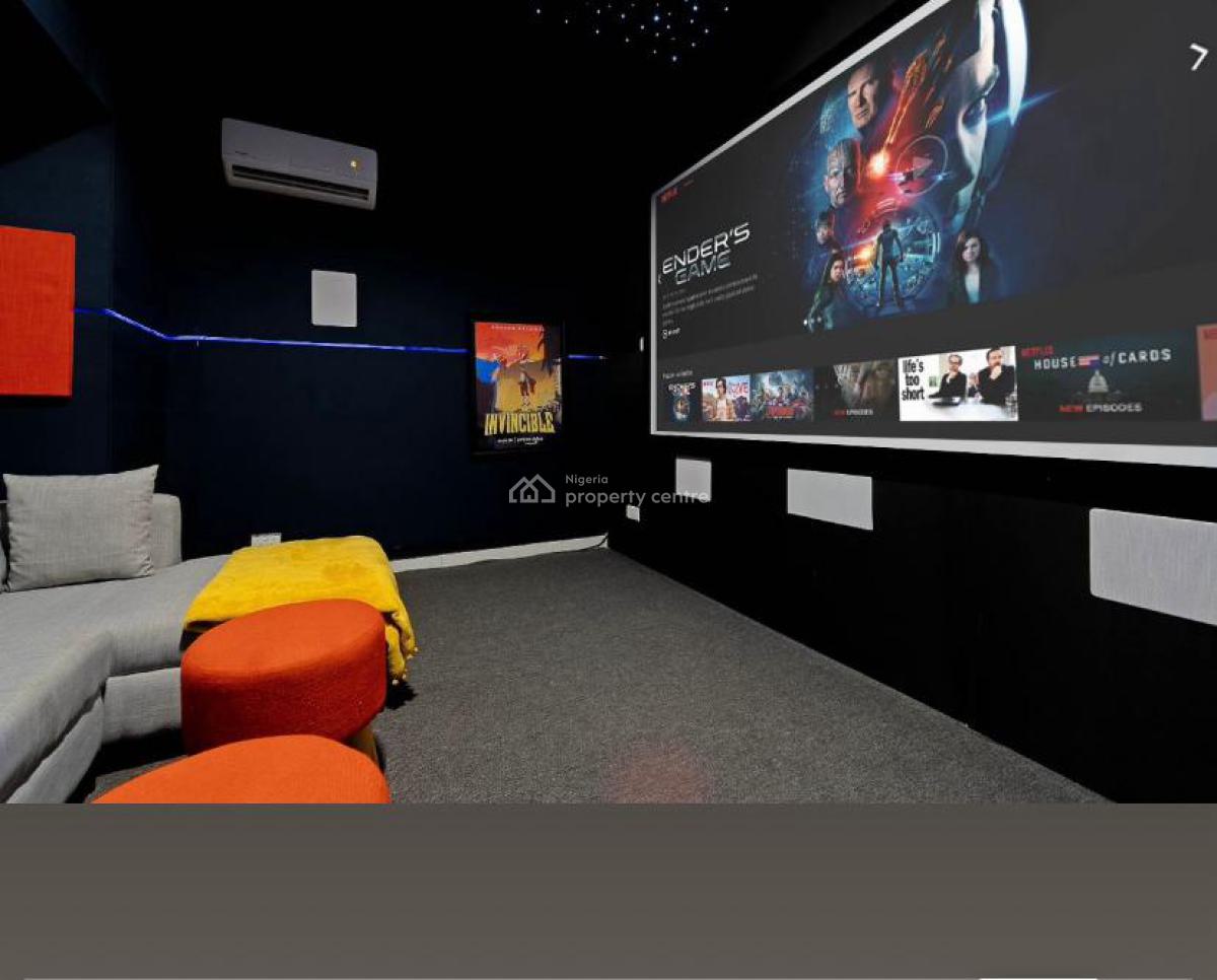 Luxury One Bedroom with Cinema, Chevron Drive, Lekki, Lagos, Flat / Apartment Short Let
