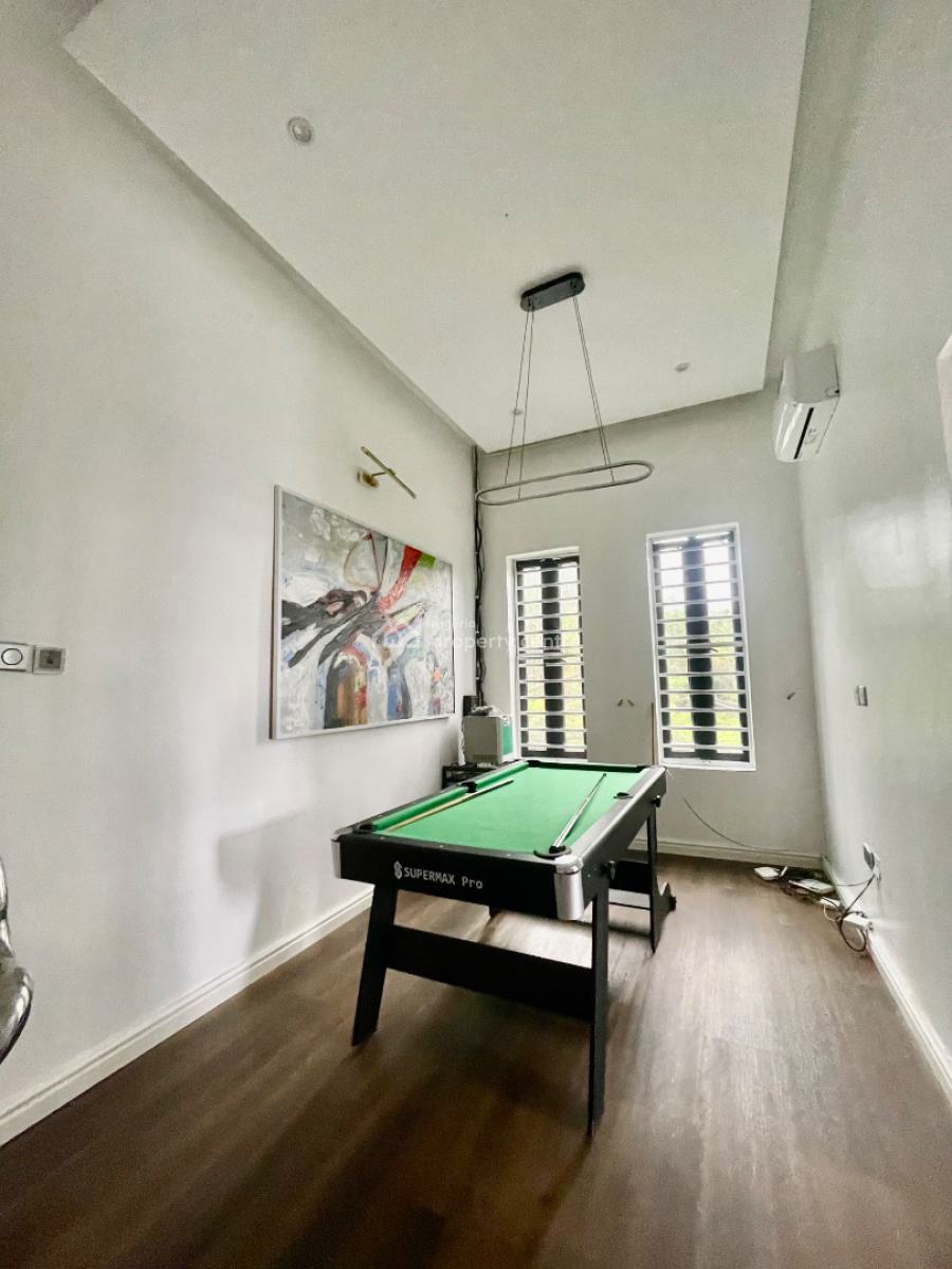 Fully Furnished 4 Bedroom Semi Detached Duplex with Bq & Snooker, Conservation Road, Lekki, Lagos, Semi-detached Duplex for Rent