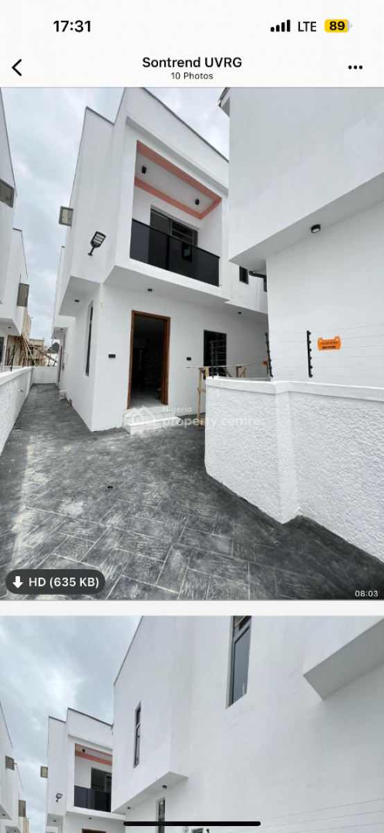 Beautiful 4 Bedroom Semi Detached Duplex with a Bq in Secure Estate, Ikota, Lekki, Lagos, Semi-detached Duplex for Sale