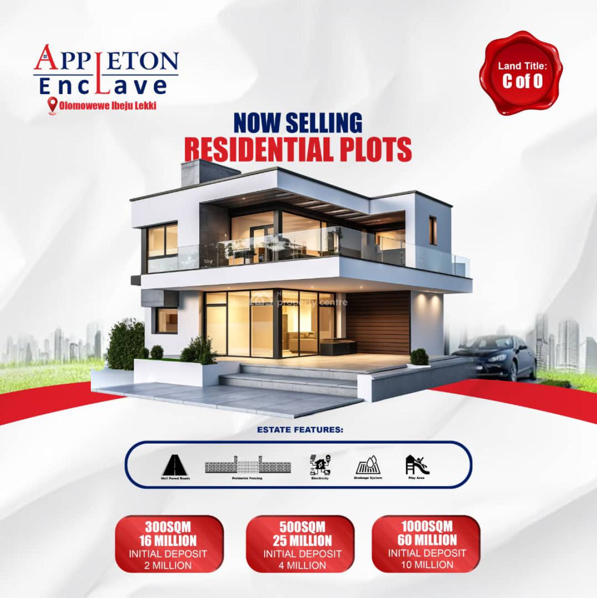 Genuine Land with Certificate of Occupancy, Appleton Enclave Lekki Free Trade Zone, Ibeju Lekki, Lagos, Mixed-use Land for Sale