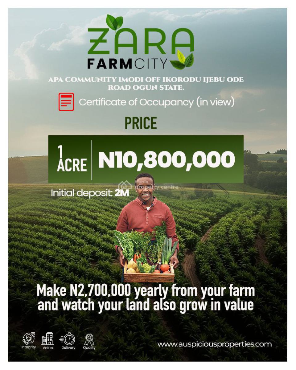 Land, Apa Egbede Community, Imodi Ijasi, Ikorodu/, Ijebu Ode, Ogun, Mixed-use Land for Sale