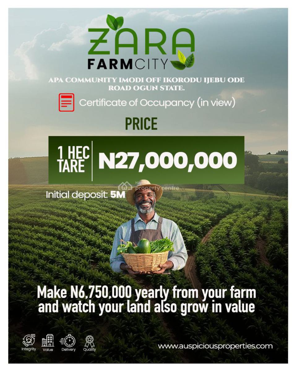 Land, Apa Egbede Community, Imodi Ijasi, Ikorodu/, Ijebu Ode, Ogun, Mixed-use Land for Sale
