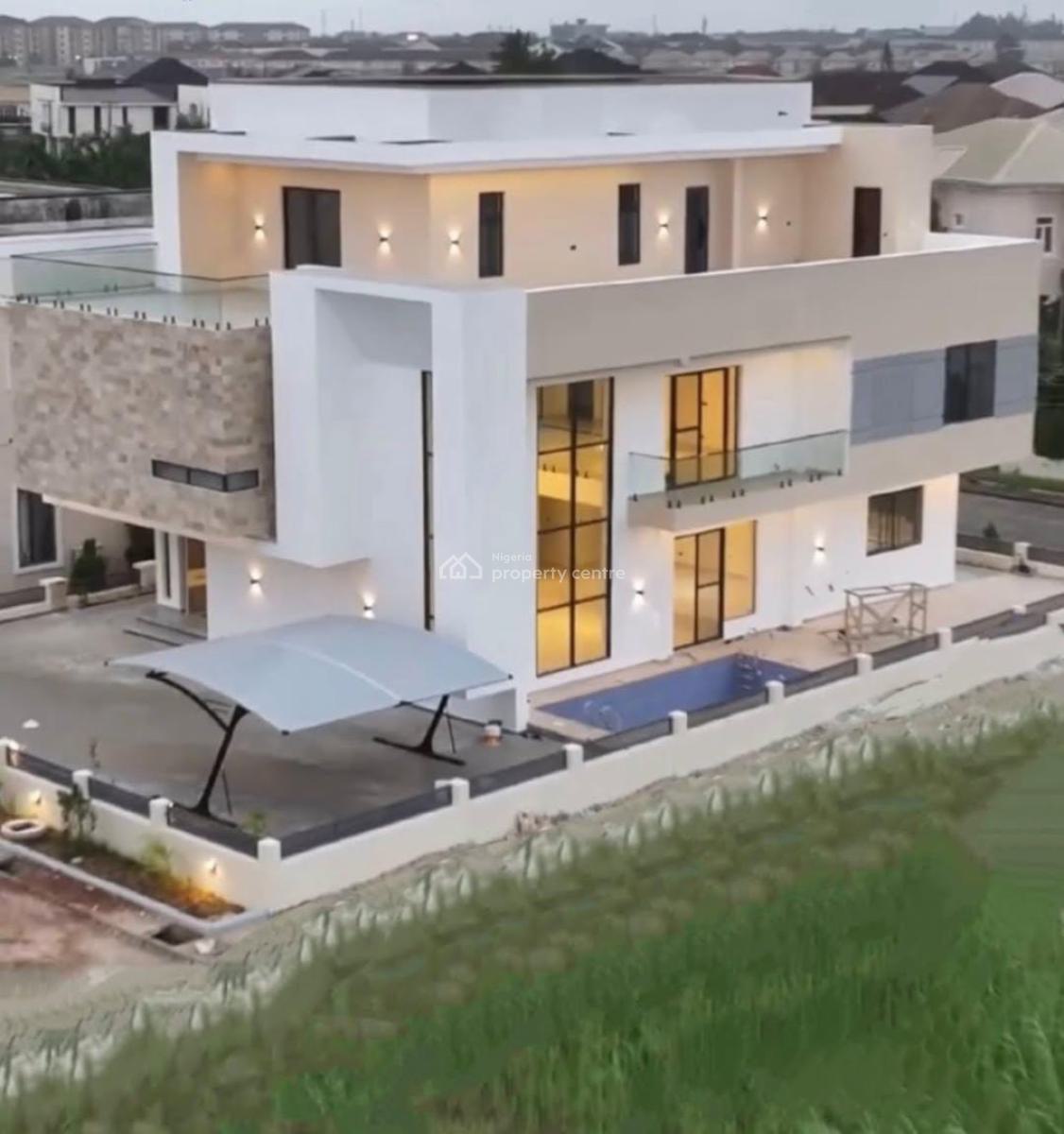 Contemporary 5bedroom Detached House, Prestigious Estate in Chevron, Lekki Expressway, Lekki, Lagos, Detached Duplex for Sale