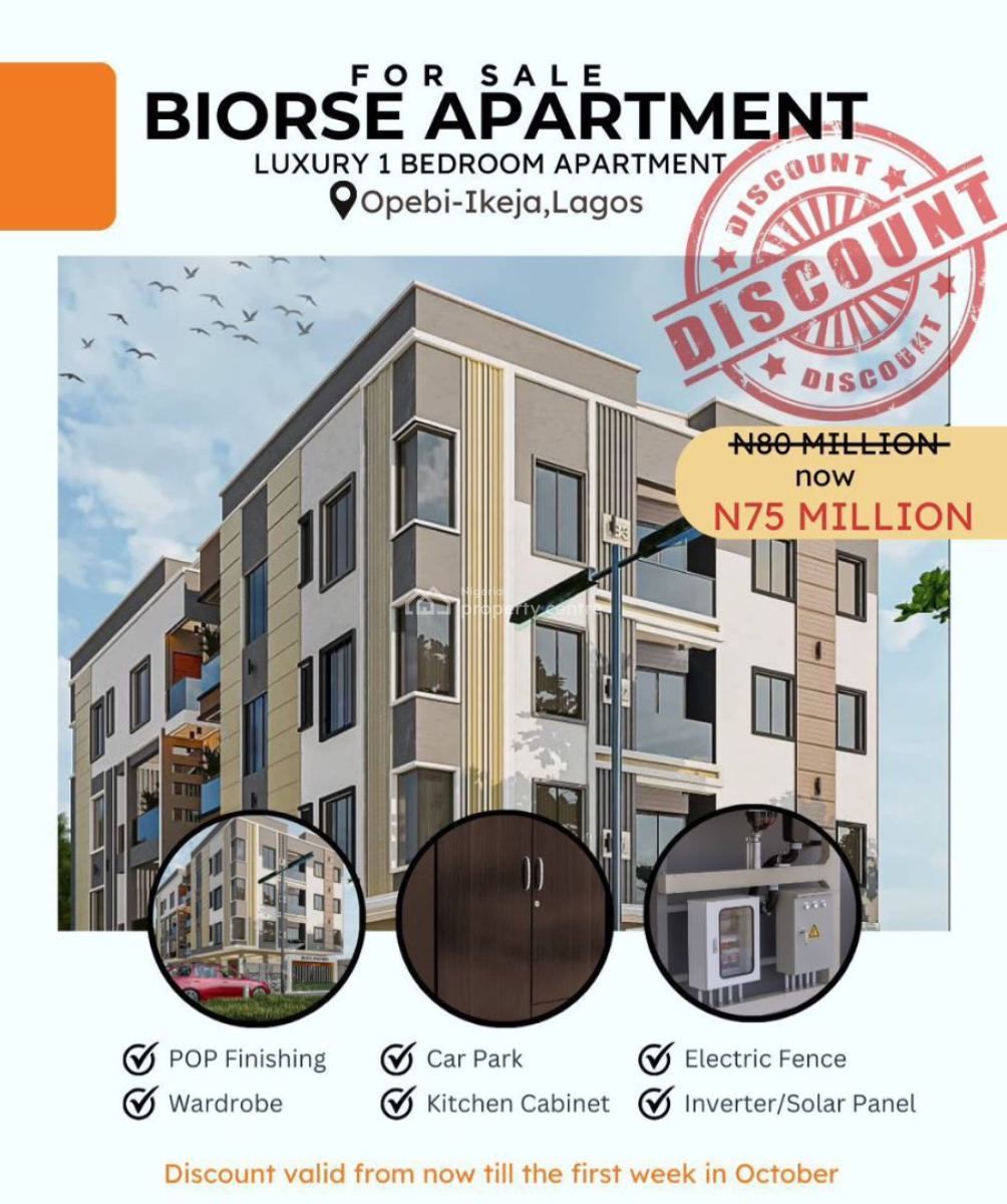 One (1) Bedroom Apartment  Note : Construction ️ Work in Progress, Opebi Ikeja, Opebi, Ikeja, Lagos, Mini Flat (room and Parlour) for Sale
