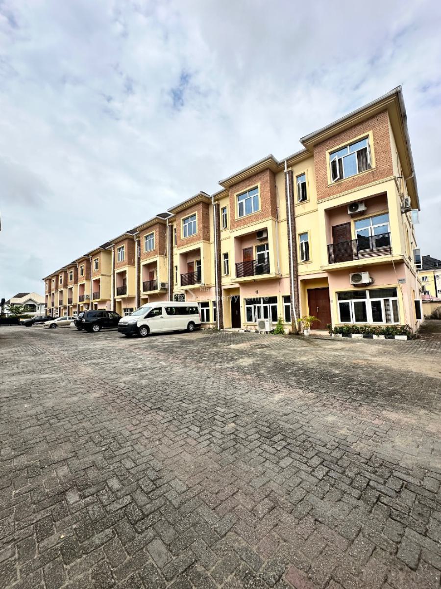 Nicely Built 4 Bedroom Terrace Duplex with Bq, Osapa, Lekki, Lagos, Terraced Duplex for Sale