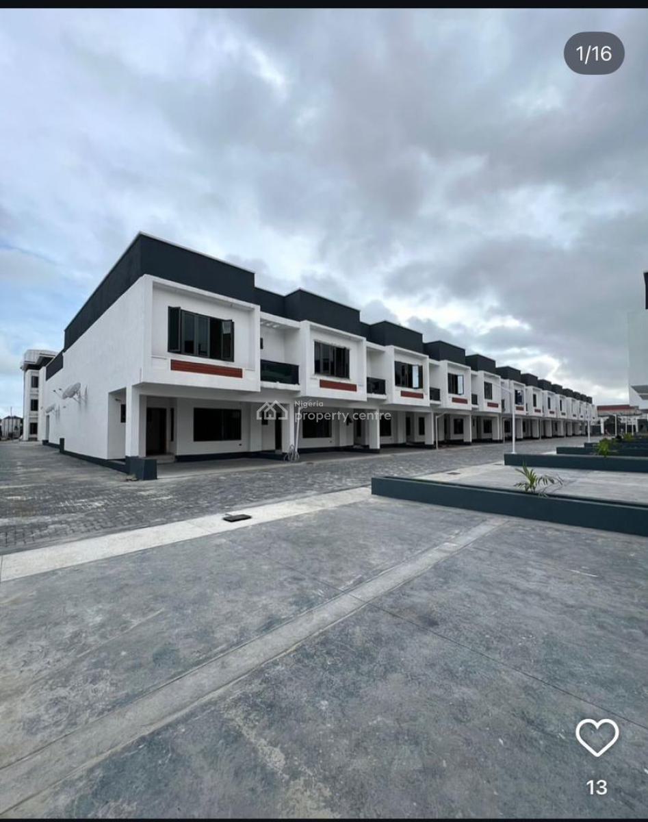 4 Bedroom Terrace with a Room Bq in an Access Control and Beautiful Estate, Platinum Way, Ikate, Lekki, Lagos, Terraced Duplex for Sale