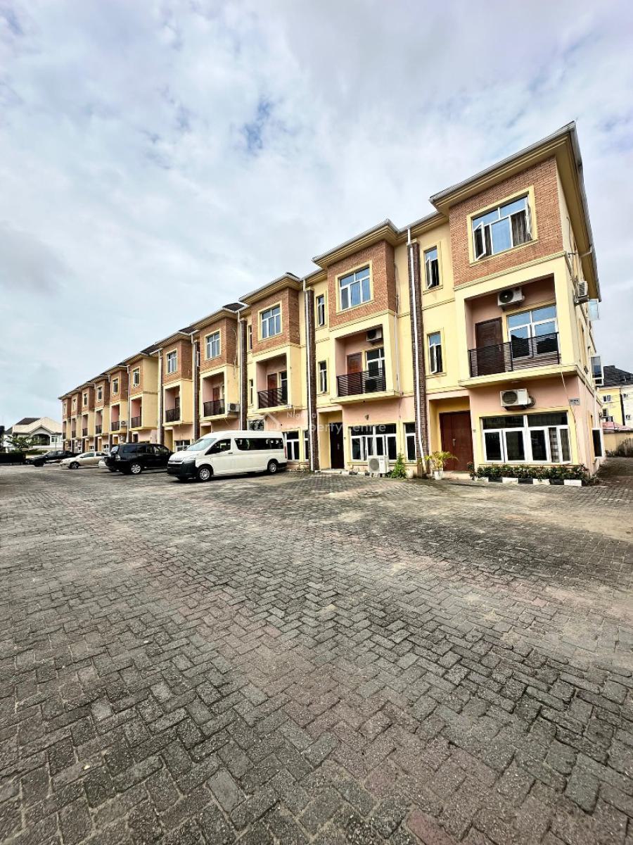 Nicely Built 4 Bedroom Terrace Duplex with Bq, Osapa London, Osapa, Lekki, Lagos, Terraced Duplex for Sale