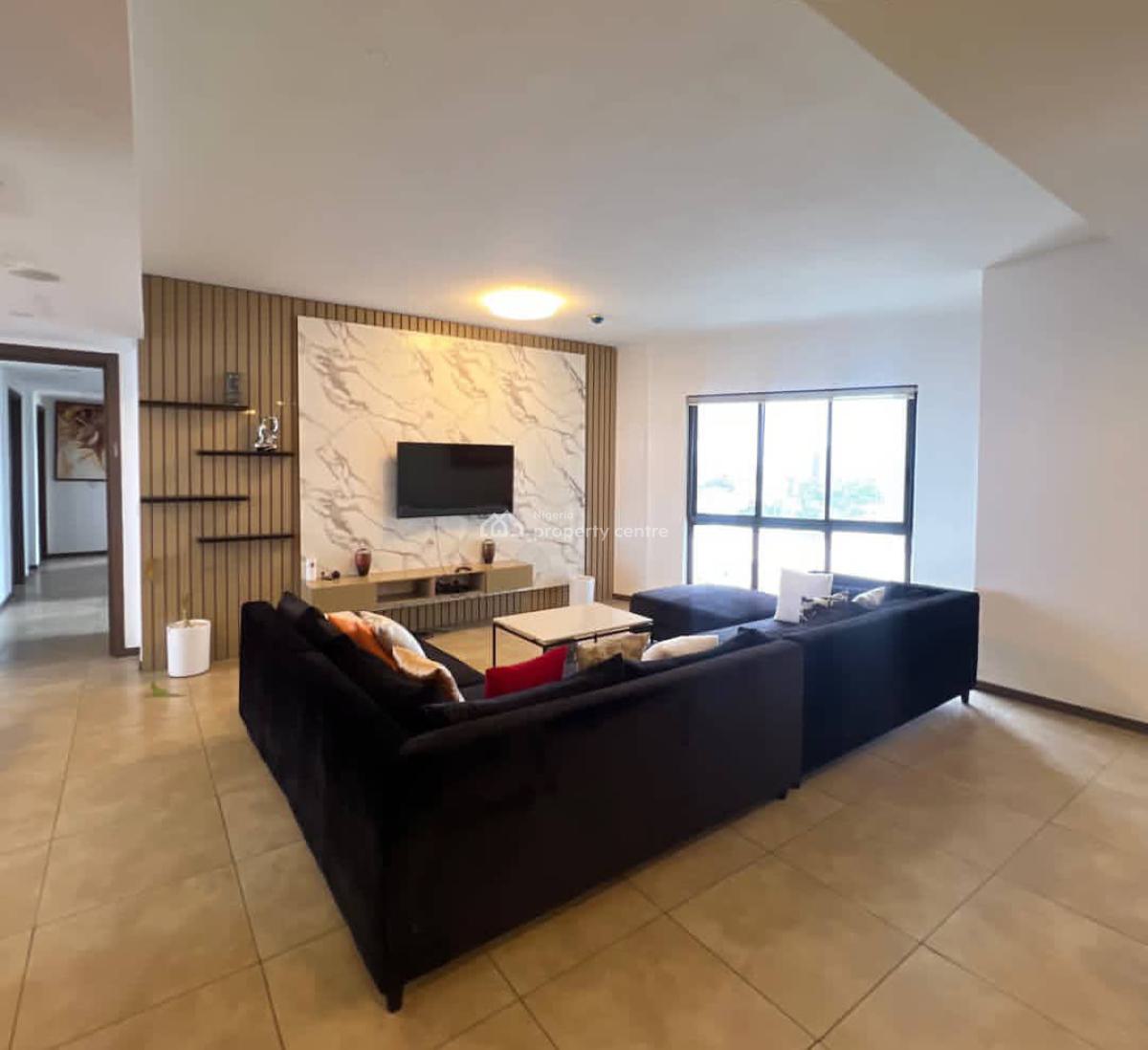 Fully Service & Furnished 4 Bedroom Apartment with Bq Fitted Kitchen, Victoria Island (vi), Lagos, Flat / Apartment for Rent