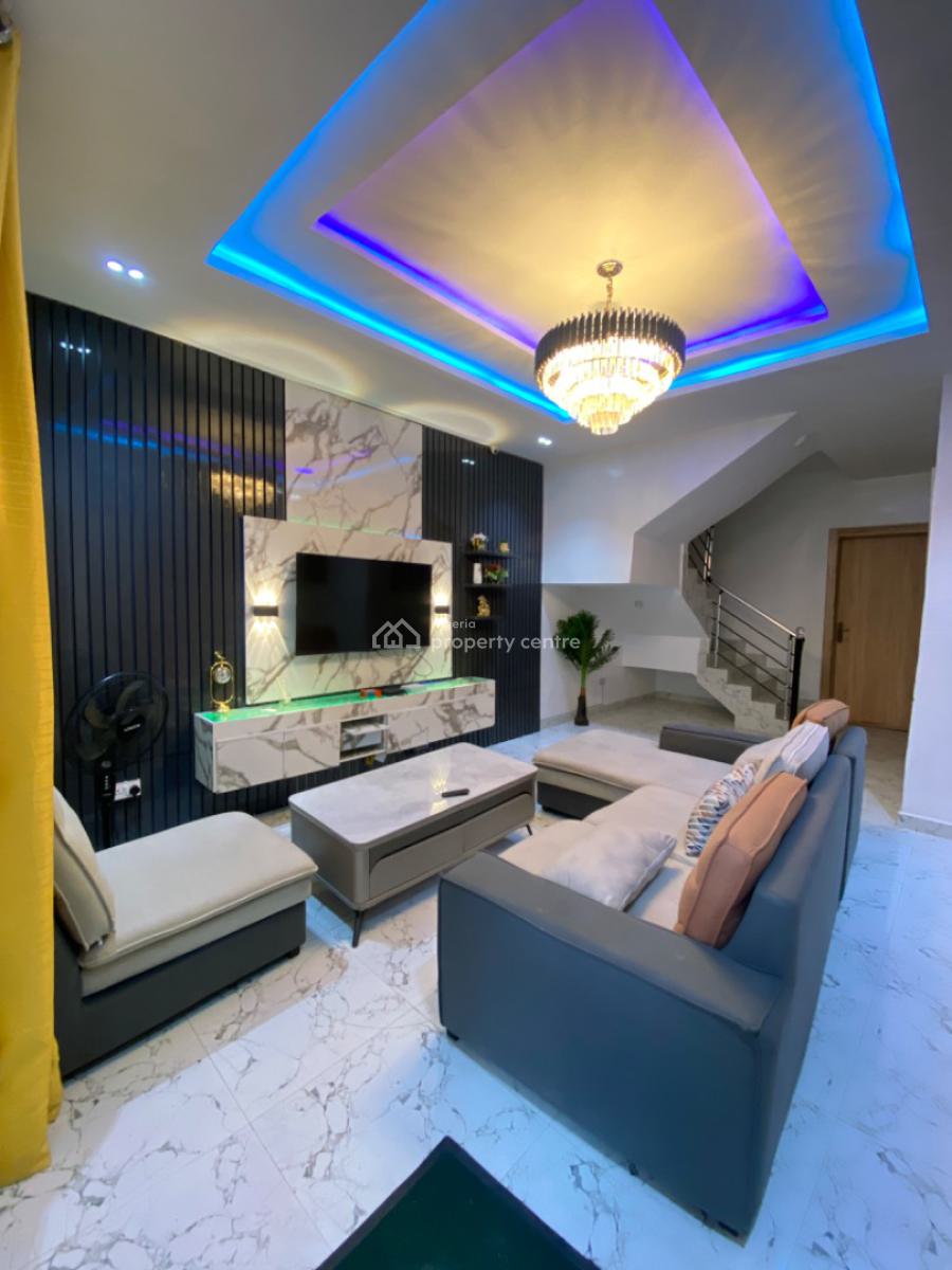 Furnished 4 Bedroom Semi Detached Duplex with Bq, Orchid, Ikota, Lekki, Lagos, Semi-detached Duplex for Rent