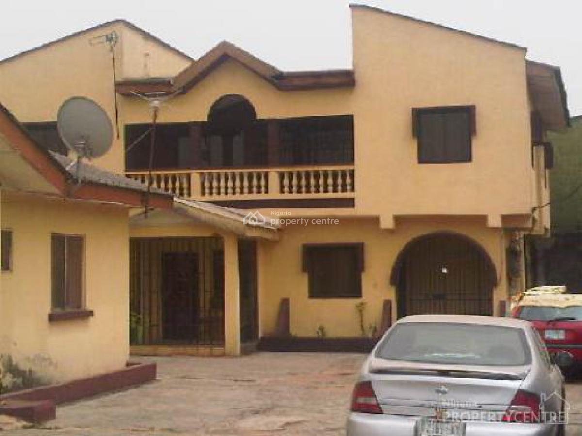 Multi Duplex (3 Flats) + Bungalow with 3 Flats Almost 2 Plots Land, 25 Adenle Road, Gowon Estate., Egbeda, Alimosho, Lagos, Detached Duplex for Sale