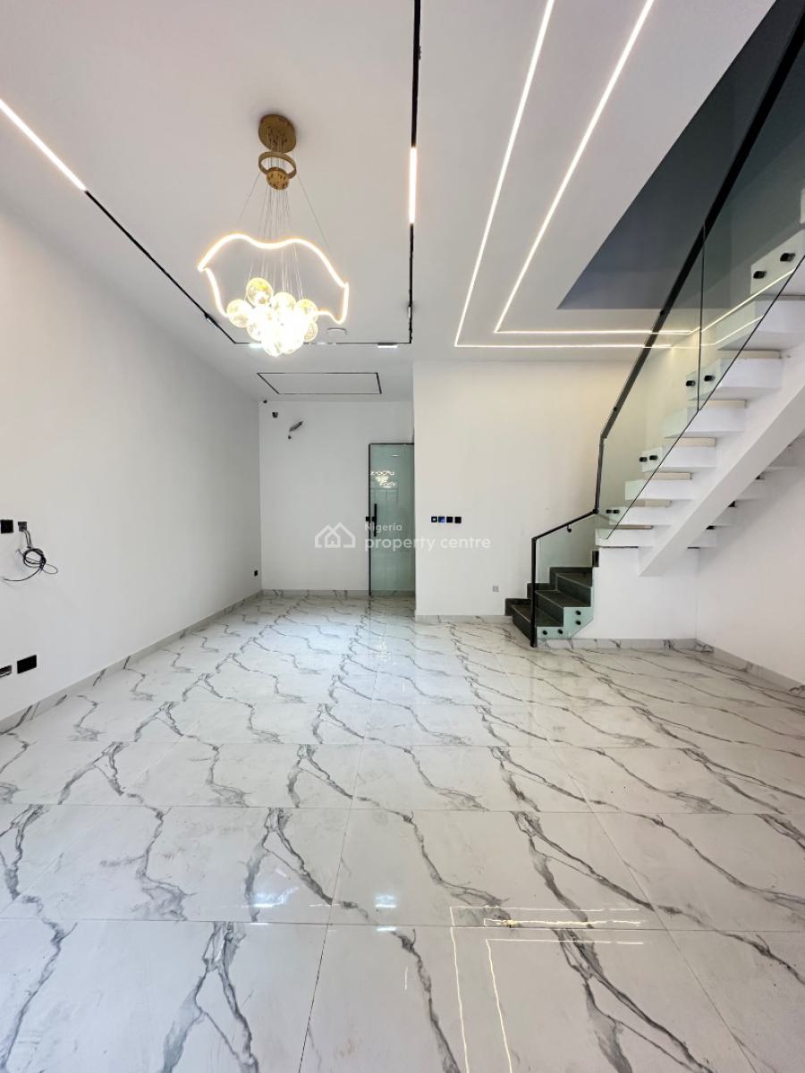 Neatly Built 4 Bedroom Terrace Duplex with Bq & Pool, Osapa, Lekki, Lagos, Terraced Duplex for Sale