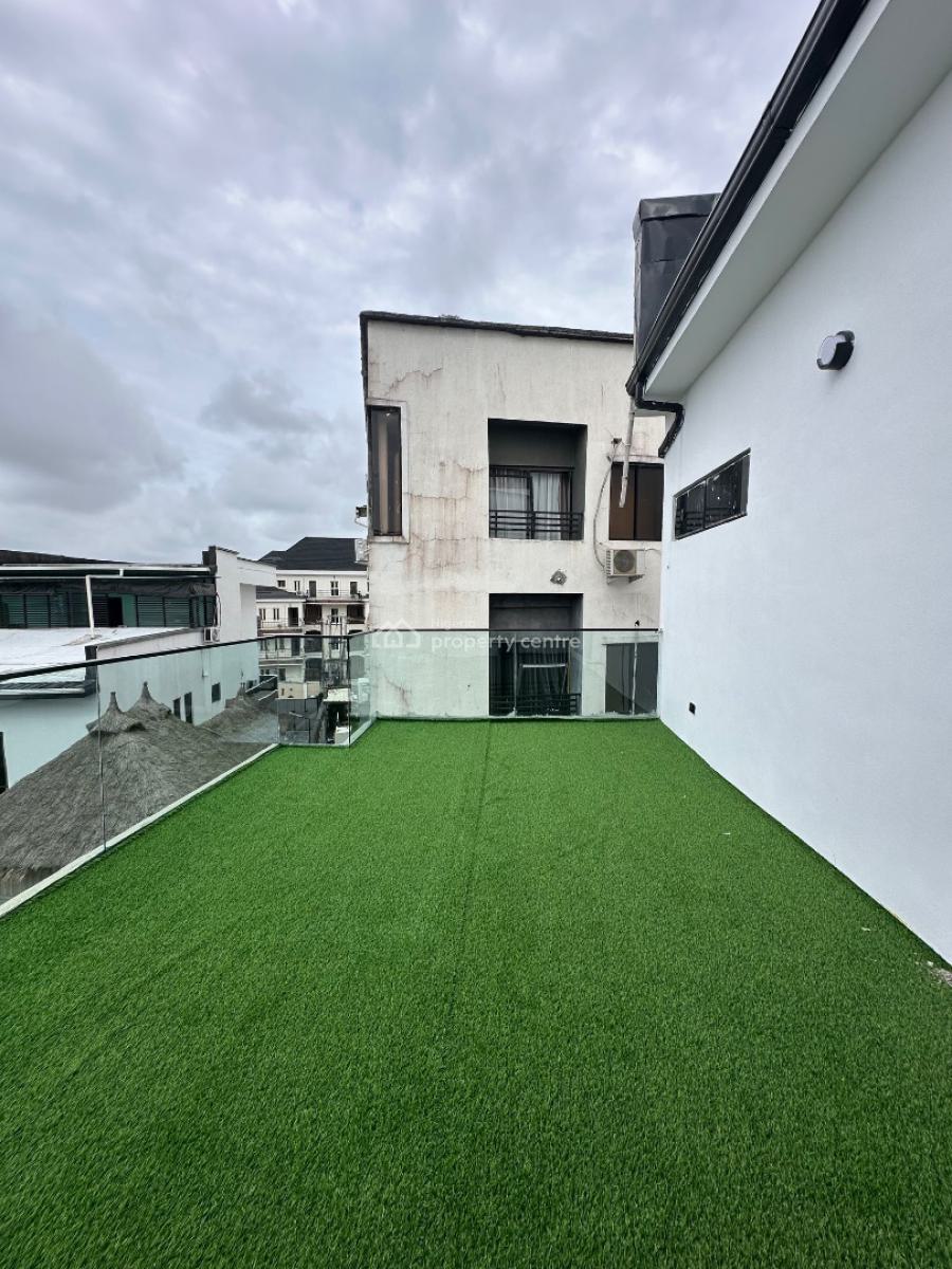 Neatly Built 4 Bedroom Terrace Duplex with Bq & Pool, Osapa, Lekki, Lagos, Terraced Duplex for Sale