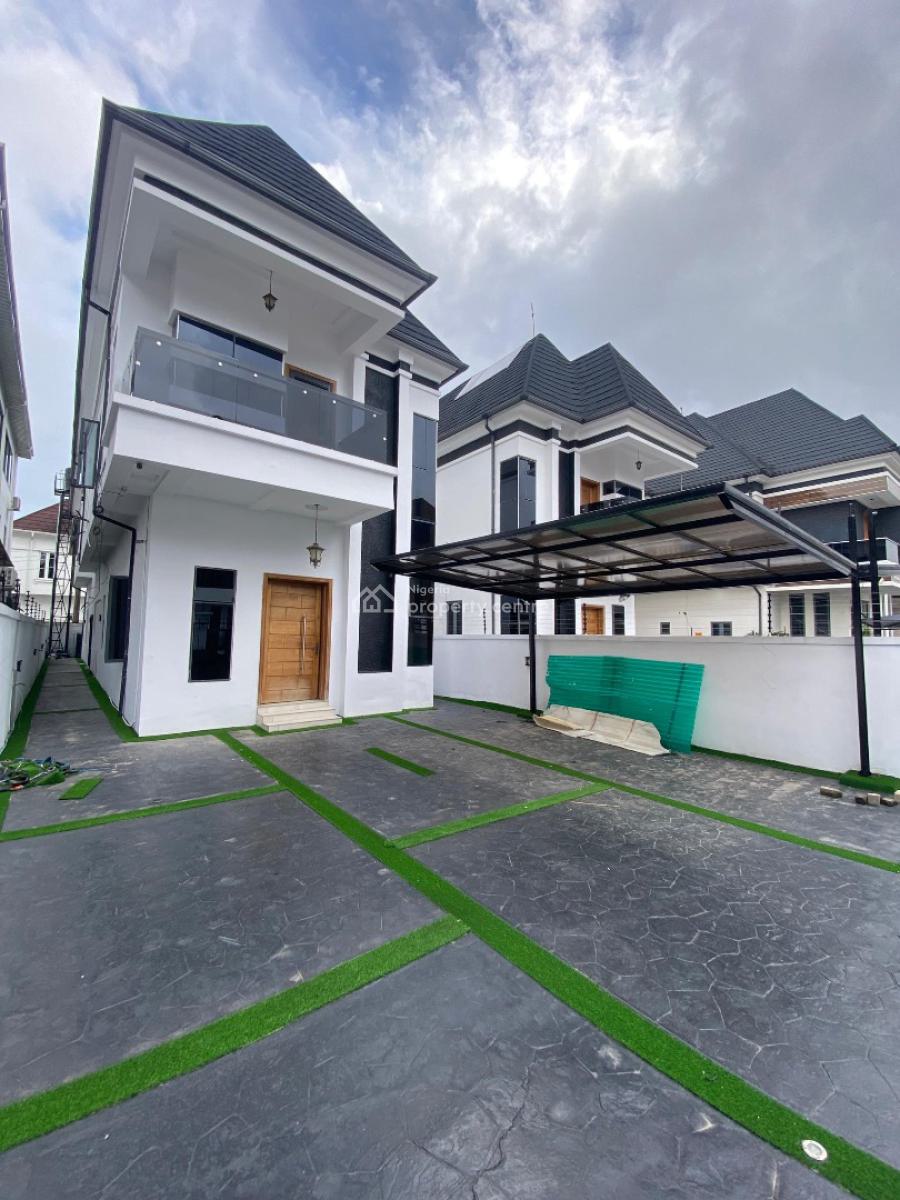 Lovely 5 Bed Duplex in a Gated Estate, Chevron, Lekki, Lagos, Detached Duplex for Sale