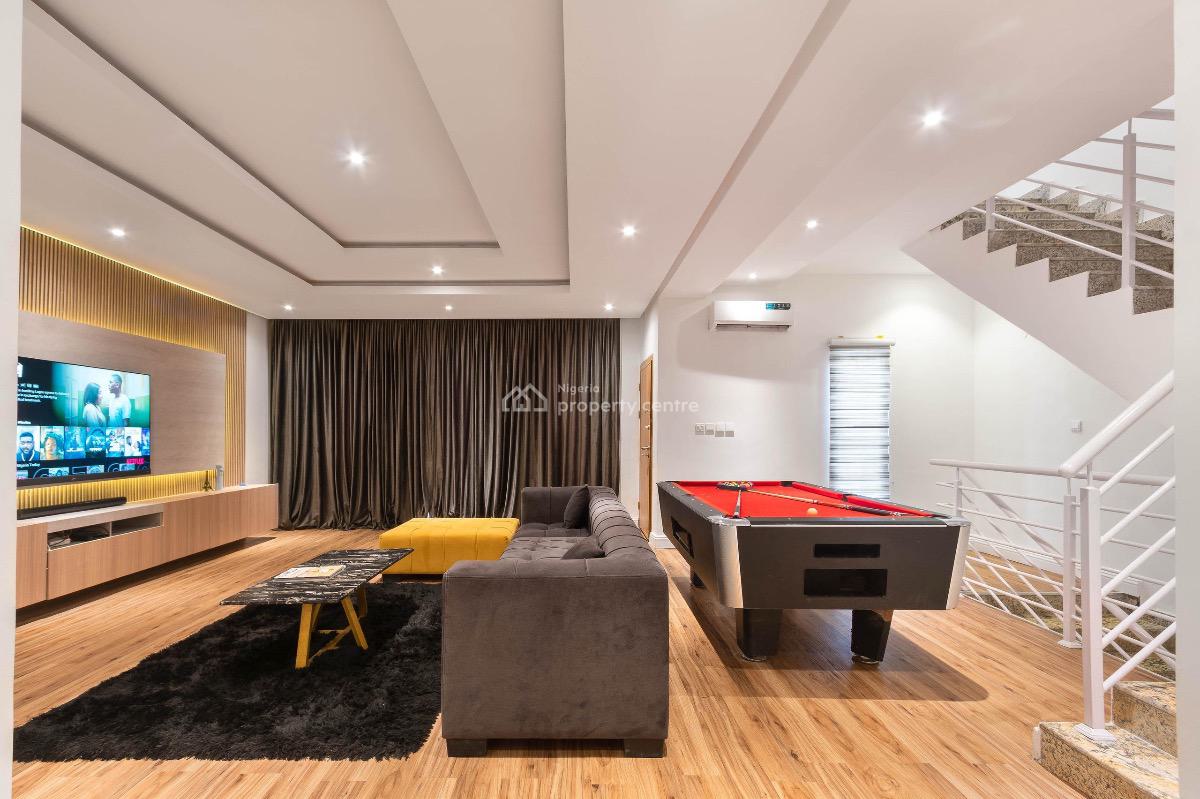 Luxury 4 Bedrooms Terraced Duplex with Snooker Board, Itedo Estate, Freedom Way, Lekki Phase 1, Lekki, Lagos, Flat / Apartment Short Let