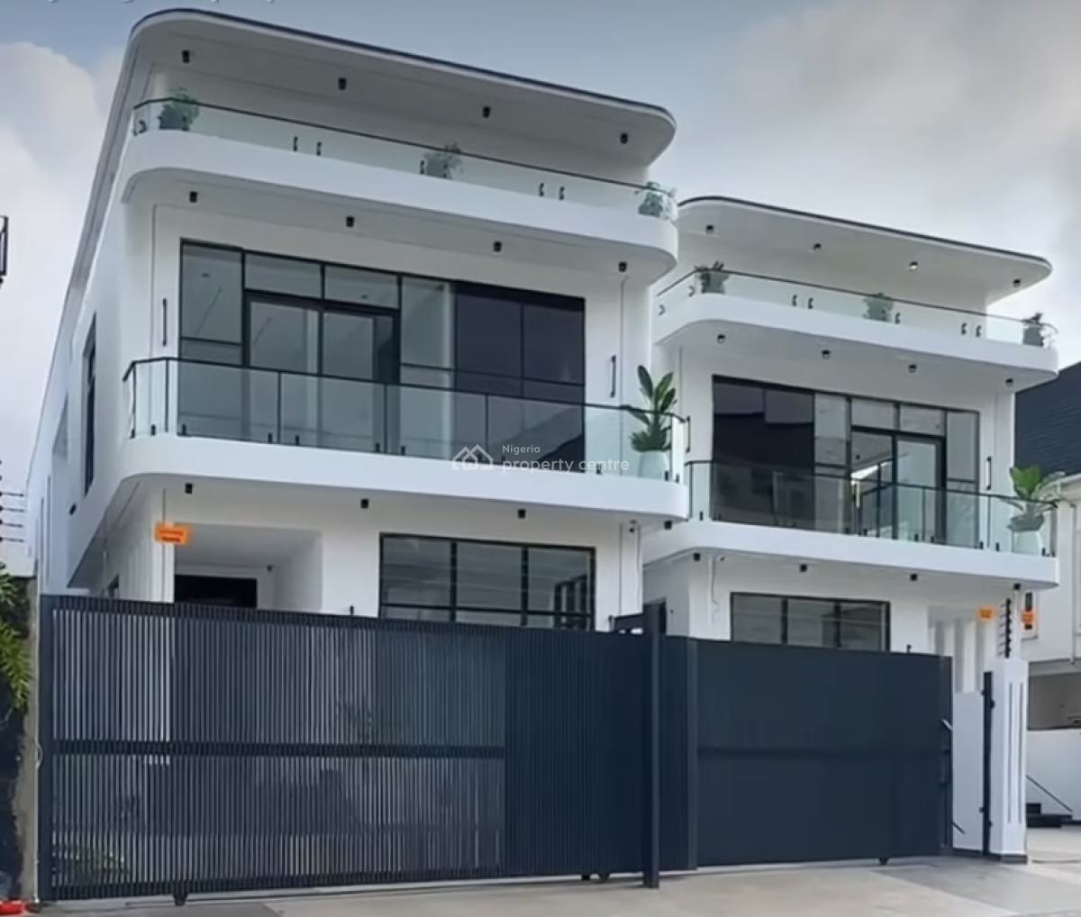 5 Bedroom Fully Detached Duplex on 2 Floors with a Private Swimming Po, Chevron, Lekki, Lagos, Detached Duplex for Sale
