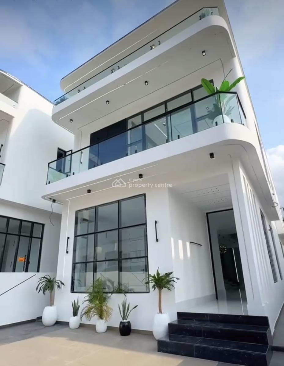5 Bedroom Fully Detached Duplex on 2 Floors with a Private Swimming Po, Chevron, Lekki, Lagos, Detached Duplex for Sale