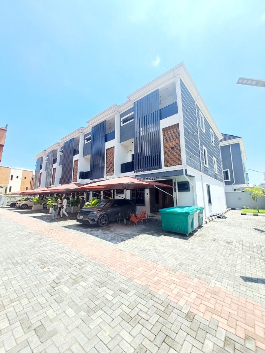 Newly Built 4 Bedroom Terrace with Bq, Pool, Gym House & Lounge, Ikate, Lekki, Lagos, Terraced Duplex for Sale
