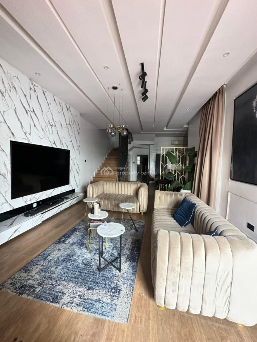 Furnished 4 Bedroom Semi Detached Duplex with Bq, Osapa, Lekki, Lagos, Semi-detached Duplex for Rent